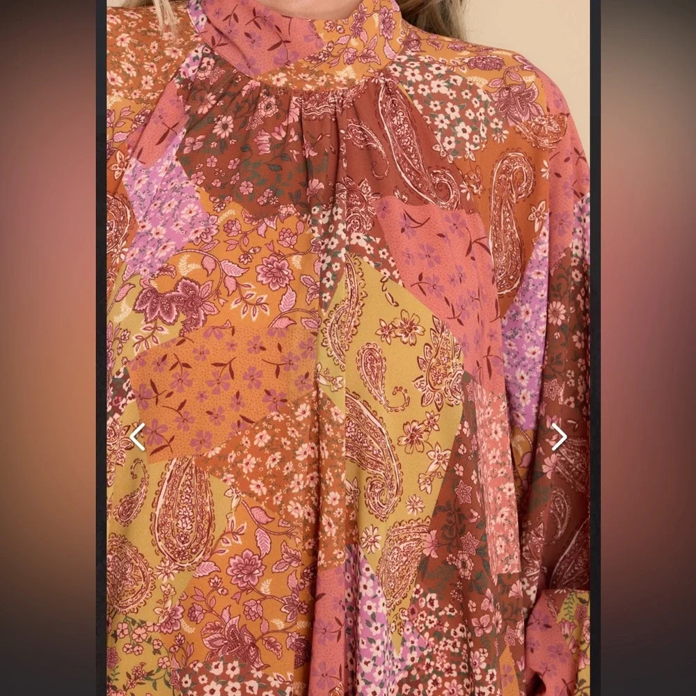 Thankful For You Orange Multi Print Maxi Dress
AURA size medium NWT - Picture 9 of 11